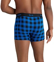 Tommy John Second Skin Holiday Plaid 4#double; Inseam Trunks