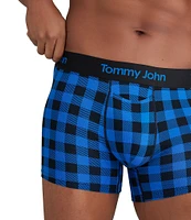 Tommy John Second Skin Holiday Plaid 4#double; Inseam Trunks