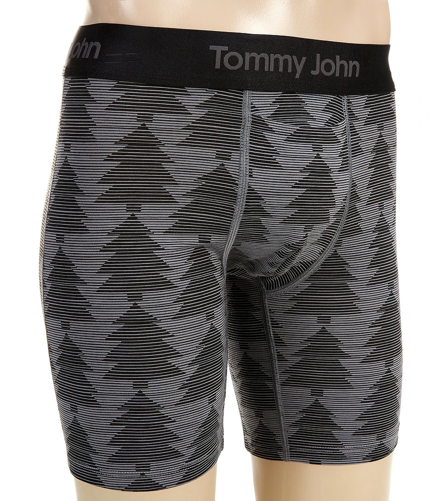 Tommy John Second Skin Pine Print 6#double; Inseam Boxer Briefs