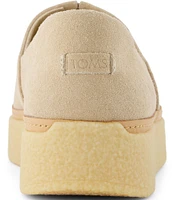 TOMS Adelaide Suede Platform Slip Ons