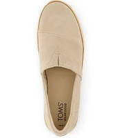 TOMS Adelaide Suede Platform Slip Ons