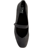 TOMS Bianca Leather Mary Jane Flats