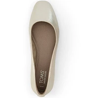 TOMS Briella Metallic Suede Ballet Flats