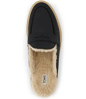 TOMS Cara Faux Fur Lined Lug Loafer Mules