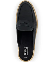 TOMS Cara Leather Penny Loafer Mules