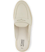 TOMS Cara Leather Penny Loafer Mules