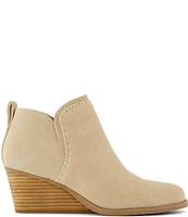 TOMS Kaia Suede Wedge Booties