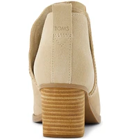 TOMS Kaia Suede Wedge Booties