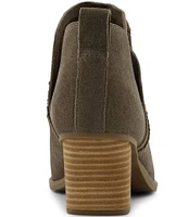 TOMS Kaia Suede Wedge Booties