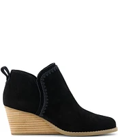 TOMS Kaia Suede Wedge Booties