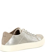 TOMS Kameron Metallic Suede Lace-Up Sneakers