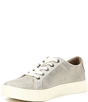 TOMS Kameron Metallic Suede Lace-Up Sneakers