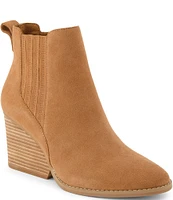 TOMS Noa Chelsea Sculpted Wedge Ankle Booties