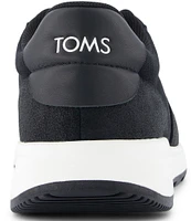 TOMS TRVL LITE Retro Inspired Suede and Twill Sneakers