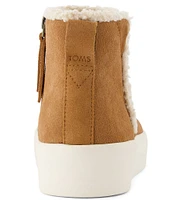 TOMS Verona Mid Suede Faux Fur Sneaker Booties