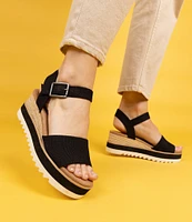 TOMS Diana Espadrille Platform Wedges