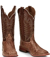 Tony Lama Men's Hays 13#double; Full Ostrich Quill Western Boots