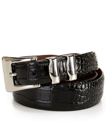 Torino Leather Company Italian Alligator Embossed Belt