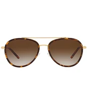 Tory Burch Women's 0TY6089 57mm Gradient Aviator Sunglasses