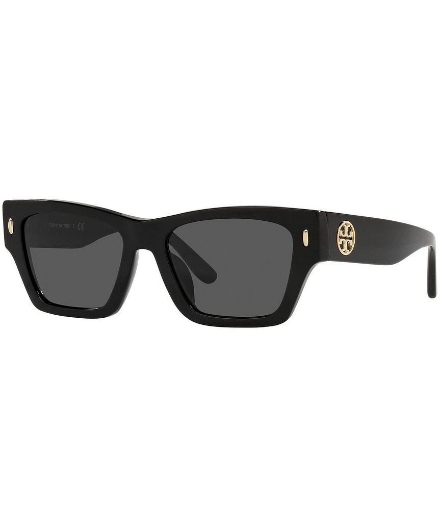 Tory Burch Women's 0TY7169U 52mm Solid Rectangle Sunglasses