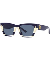 Tory Burch Women's 0TY7169U 52mm Striped Rectangle Sunglasses