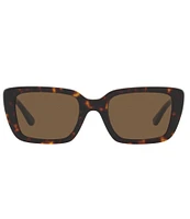 Tory Burch Women's 0TY7190U 51mm Dark Tortoise Rectangle Sunglasses