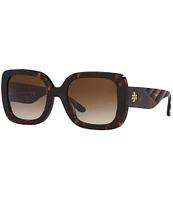 Tory Burch Women's 54mm Tortoise Butterfly Sunglasses