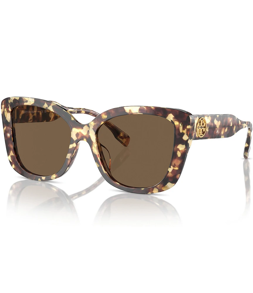 Tory Burch Women's TY7198U 54mm Tortoise Butterfly Sunglasses