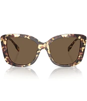 Tory Burch Women's TY7198U 54mm Tortoise Butterfly Sunglasses