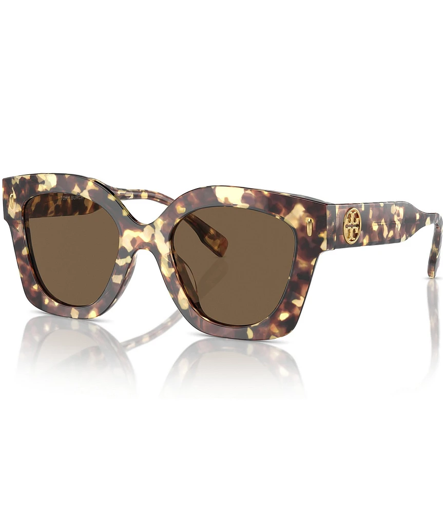 Tory Burch Women's TY7201U 49mm Tortoise Square Sunglasses