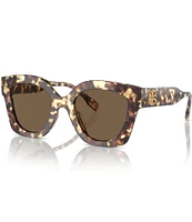 Tory Burch Women's TY7201U 49mm Tortoise Square Sunglasses