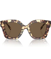 Tory Burch Women's TY7201U 49mm Tortoise Square Sunglasses