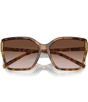 Tory Burch Women's TY9076U 58mm Tortoise Square Sunglasses