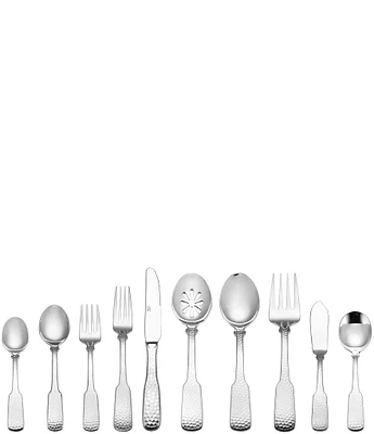 Towle Silversmiths Hammered 45-Piece Stainless Steel Flatware Set