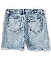 Tractr Big Girls 7-16 Pink Bling Frayed Shorts