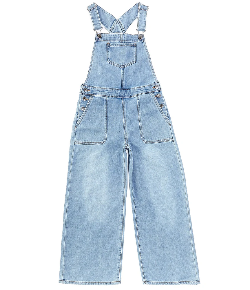 Tractr Big Girls 7-16 Sleeveless Denim Overall