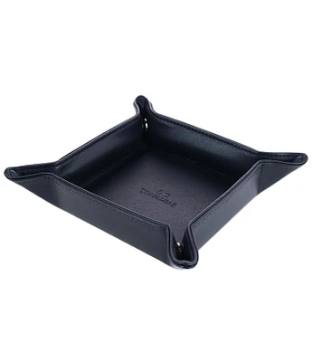 Trafalgar Carson Genuine Leather Snap Valet Tray