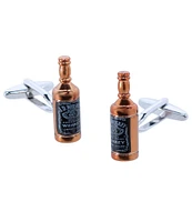 Trafalgar Cheers Whiskey Bottle Novelty Cuff Links