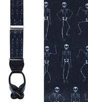 Trafalgar Davy Bones The Dancing Skeleton Silk Button End Suspenders