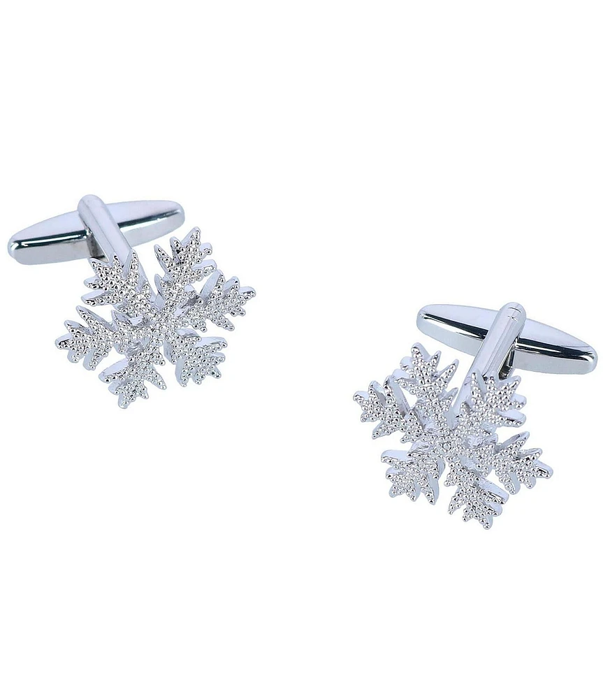 Trafalgar Let It Snow Snowflake Novelty Cuff Links (1-pair)