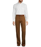 TravelSmart Classic Fit Flat Front Non-Iron Chino Pants