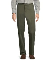 TravelSmart Straight Fit Flat Front Non-Iron Chino Pants