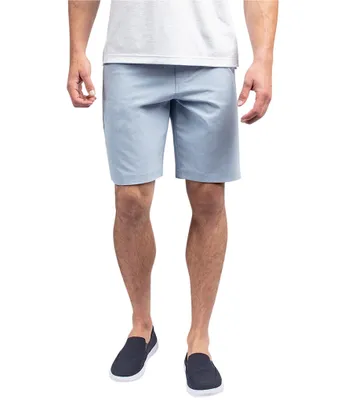 TravisMathew Beck Tic Weave Performance Stretch 9.5#double; Inseam Shorts