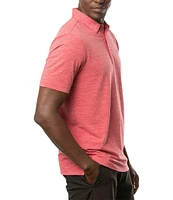 TravisMathew The Heater Performance Stretch Short Sleeve Polo Shirt