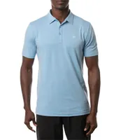 TravisMathew The Heater Performance Stretch Short Sleeve Polo Shirt