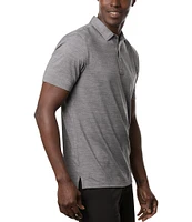 TravisMathew The Heater Performance Stretch Short Sleeve Polo Shirt