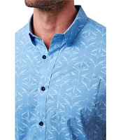 TravisMathew Canopy Breeze Stretch Short Sleeve Woven Shirt