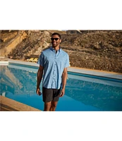 TravisMathew Canopy Breeze Stretch Short Sleeve Woven Shirt