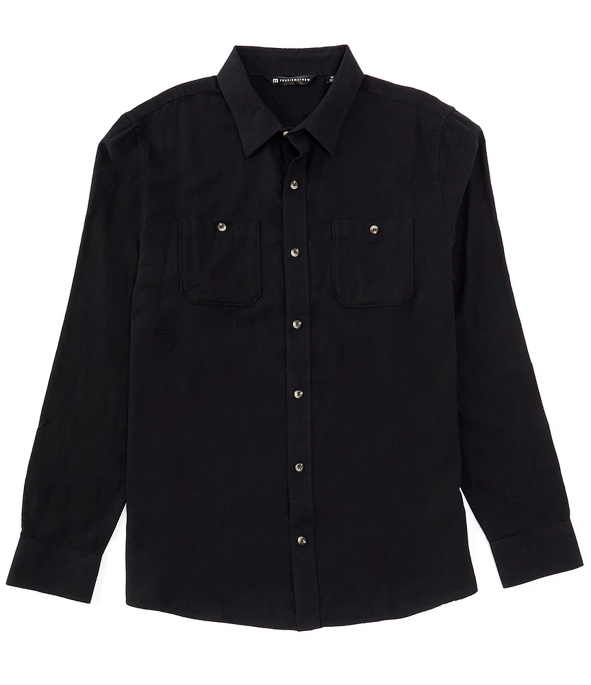 TravisMathew Cloud Flannel Long Sleeve Woven Shirt