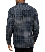 TravisMathew Cloud Flannel Plaid Long Sleeve Woven Shirt